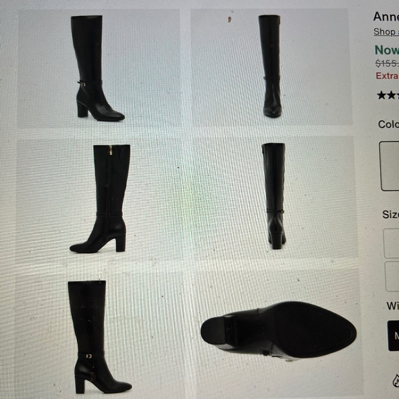 Anne Klein Knee-High Black Boots - Picture 1 of 6